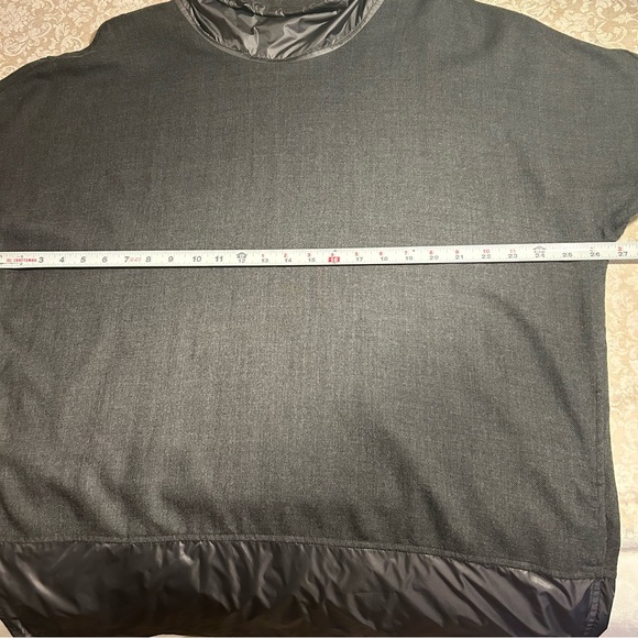 3.1 Phillip Lin ~Men’s Mock Neck Dark Gray Wool Oversized Pullover Jumper Tunic - Picture 11 of 15